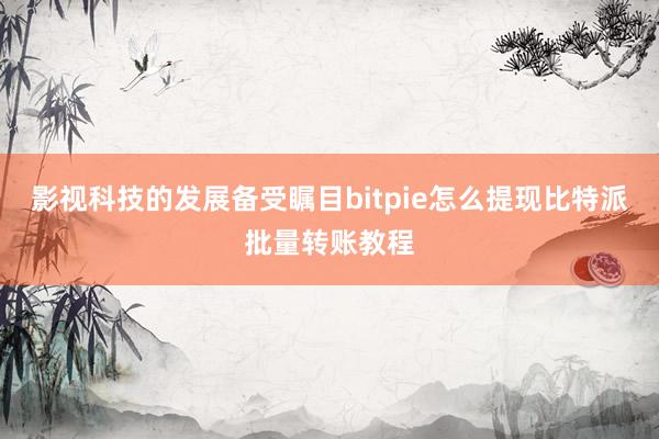 影视科技的发展备受瞩目bitpie怎么提现比特派批量转账教程