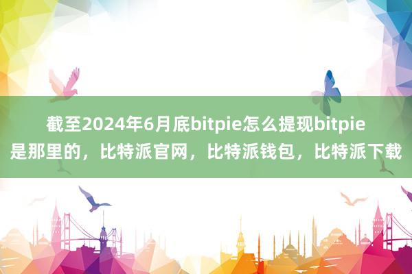 截至2024年6月底bitpie怎么提现bitpie是那里的，比特派官网，比特派钱包，比特派下载