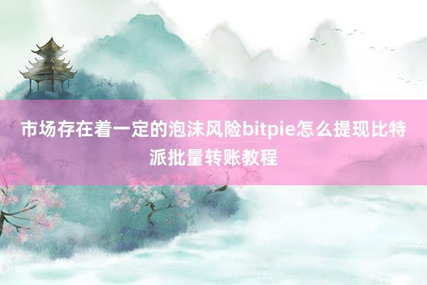 市场存在着一定的泡沫风险bitpie怎么提现比特派批量转账教程