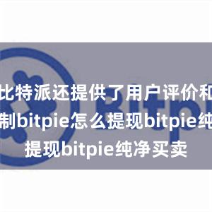 比特派还提供了用户评价和举报机制bitpie怎么提现bitpie纯净买卖