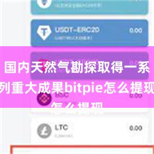 国内天然气勘探取得一系列重大成果bitpie怎么提现