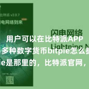 用户可以在比特派APP上交易多种数字货币bitpie怎么提现bitpie是那里的，比特派官网，比特派钱包，比特派下载