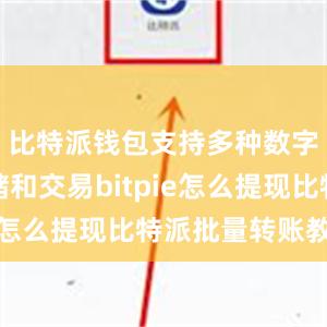 比特派钱包支持多种数字货币存储和交易bitpie怎么提现比特派批量转账教程