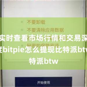 实时查看市场行情和交易深度bitpie怎么提现比特派btw