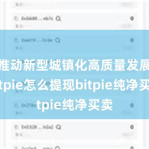 推动新型城镇化高质量发展bitpie怎么提现bitpie纯净买卖