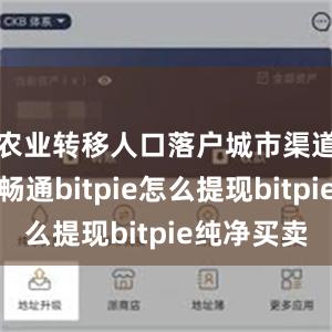 农业转移人口落户城市渠道进一步畅通bitpie怎么提现bitpie纯净买卖