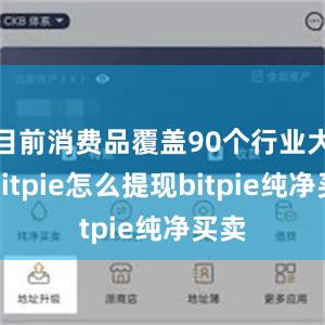 目前消费品覆盖90个行业大类bitpie怎么提现bitpie纯净买卖